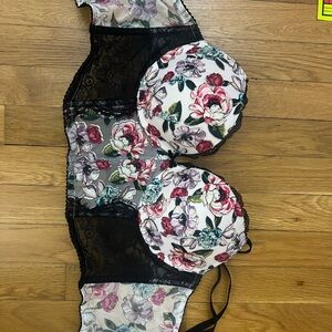 Victorias secret floral corset top